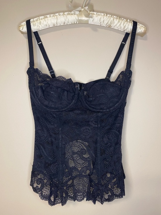 Victoria's Secret Other - Vintage Victoria's Secret Black Lace Corset Bustier